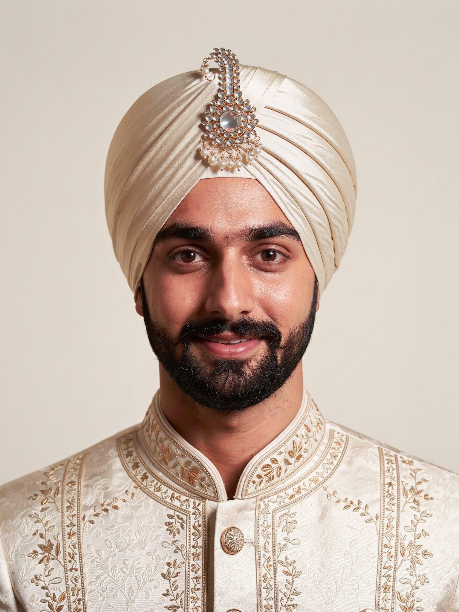 More Kundan Kalgi with Pearl Drops - Outbox House