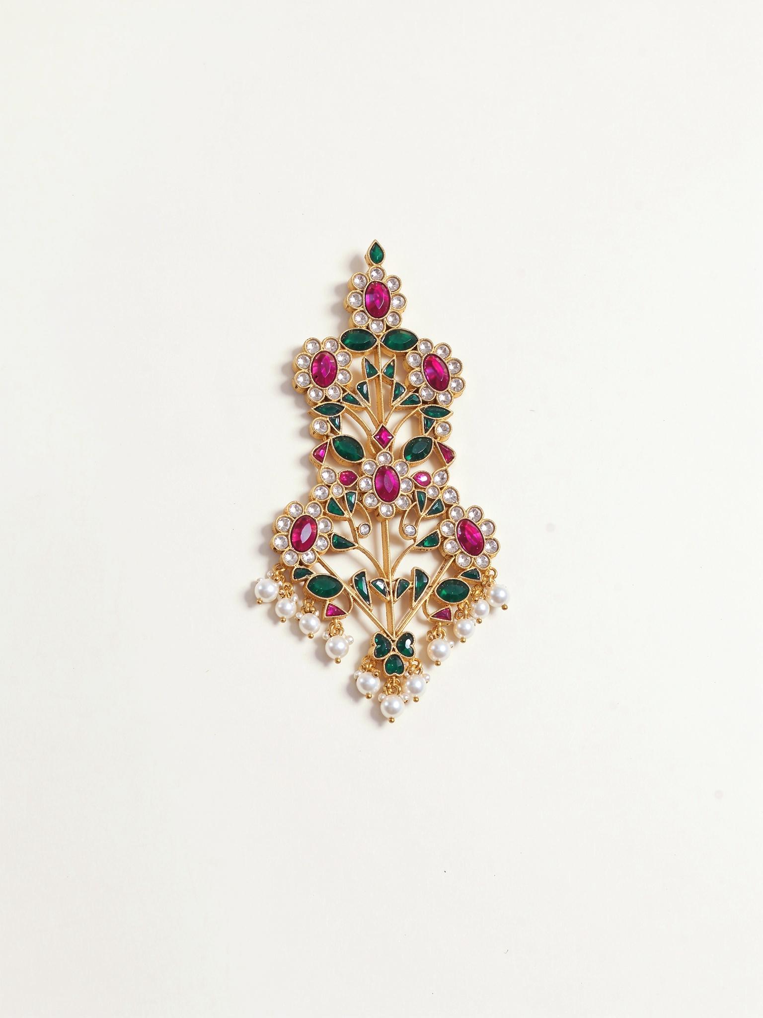 Garun Kundan Kalgi with Pearl Drops - Outbox House