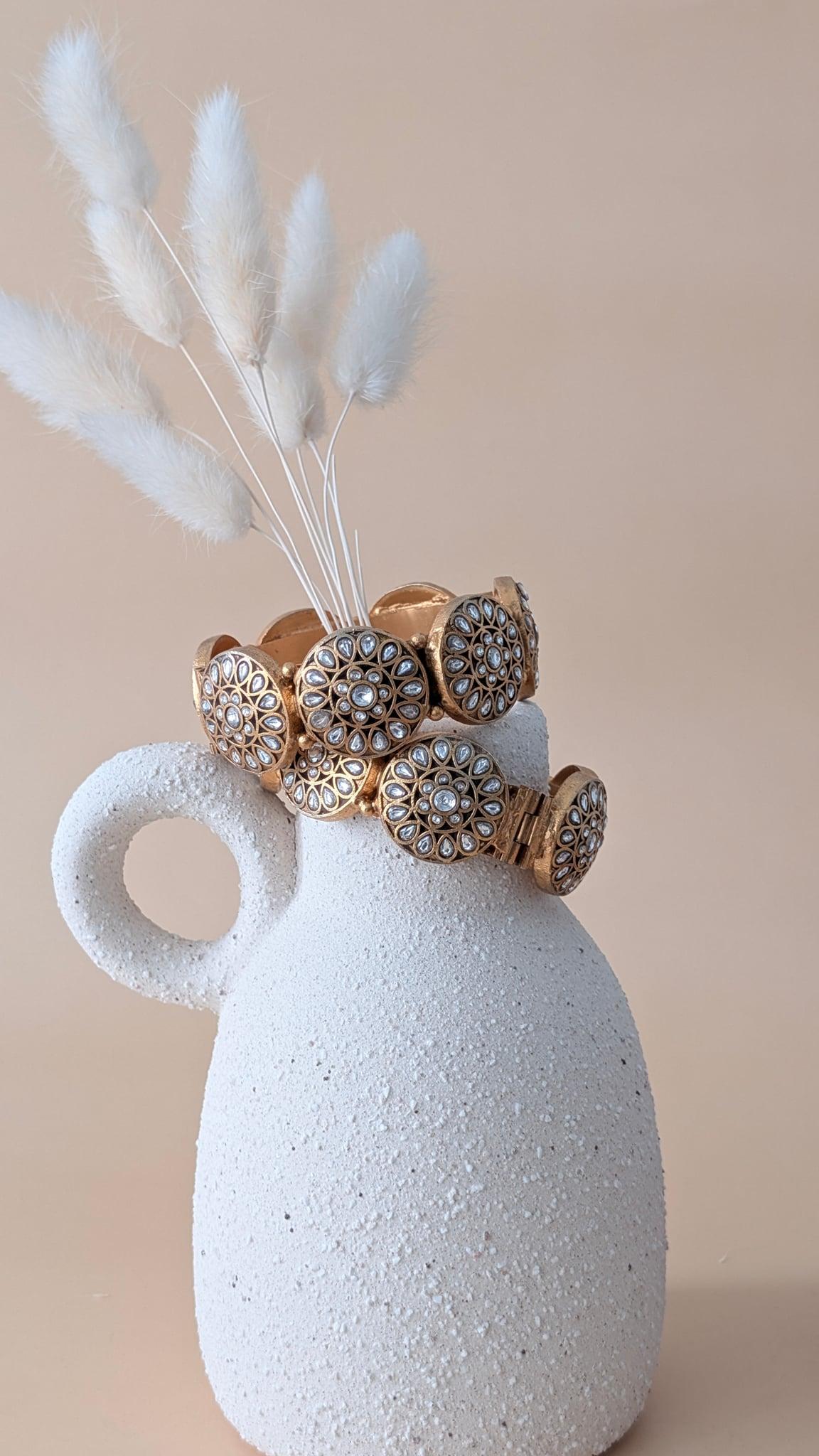 Itra Kundan Openable Bangles - Outbox House